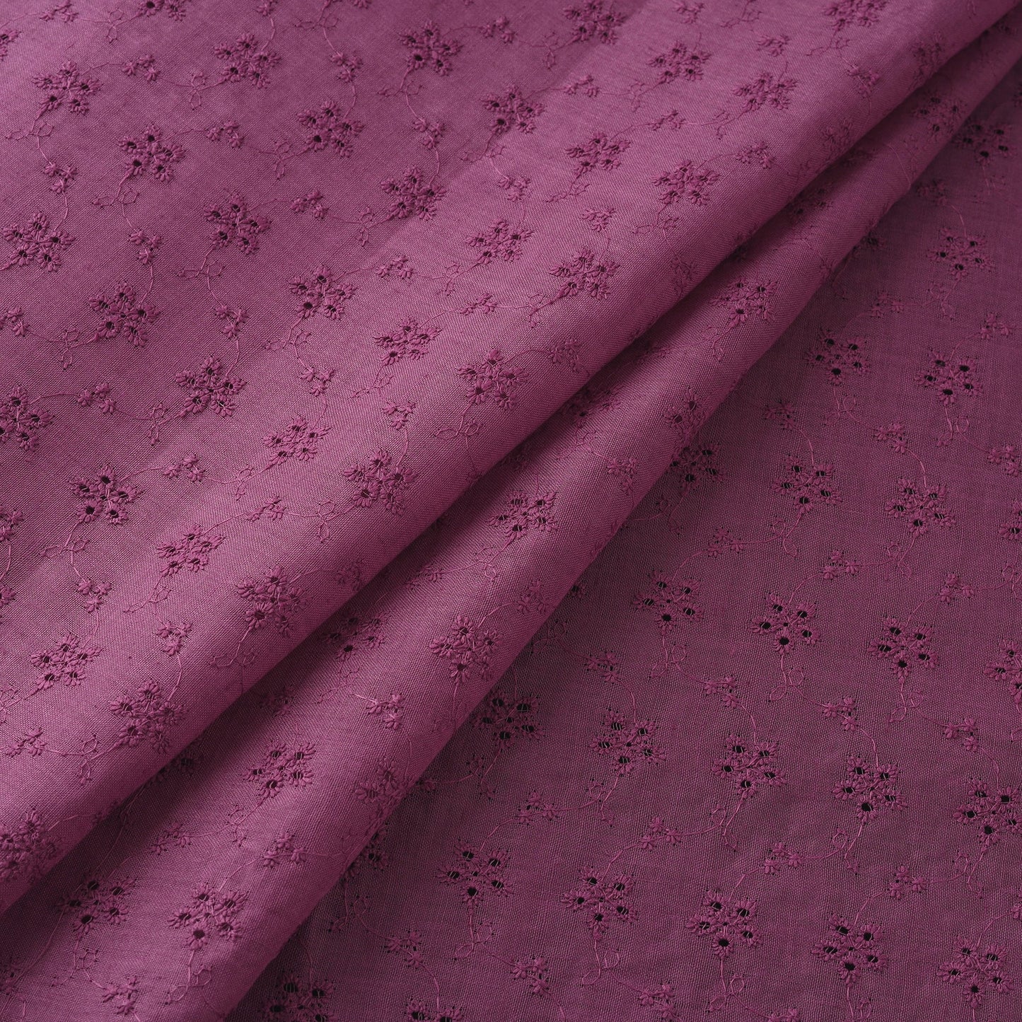 Floral embroidered cotton hakoba fabric 17 - handcrafted