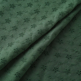 Floral embroidered cotton hakoba fabric 18 - handcrafted