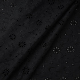 Floral embroidered natural dyed cotton hakoba fabric 01