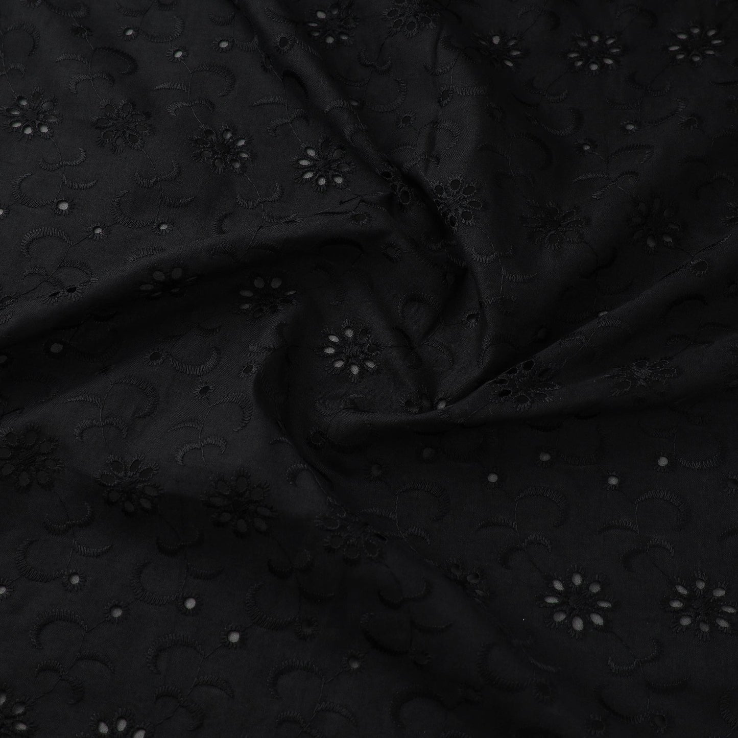 Floral embroidered natural dyed cotton hakoba fabric 01