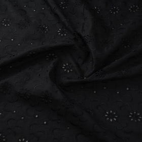 Floral embroidered natural dyed cotton hakoba fabric 01