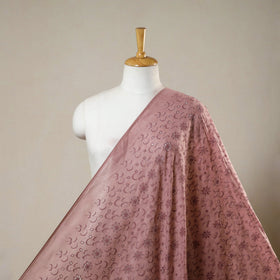 Floral embroidered natural dyed cotton hakoba fabric 08