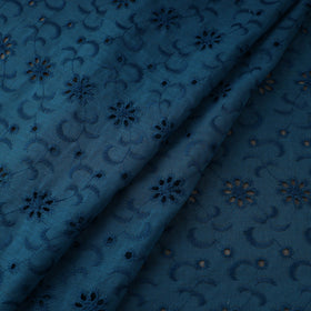 Floral embroidered natural dyed cotton hakoba fabric 09