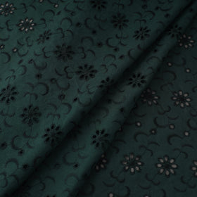 Floral embroidered natural dyed cotton hakoba fabric 10