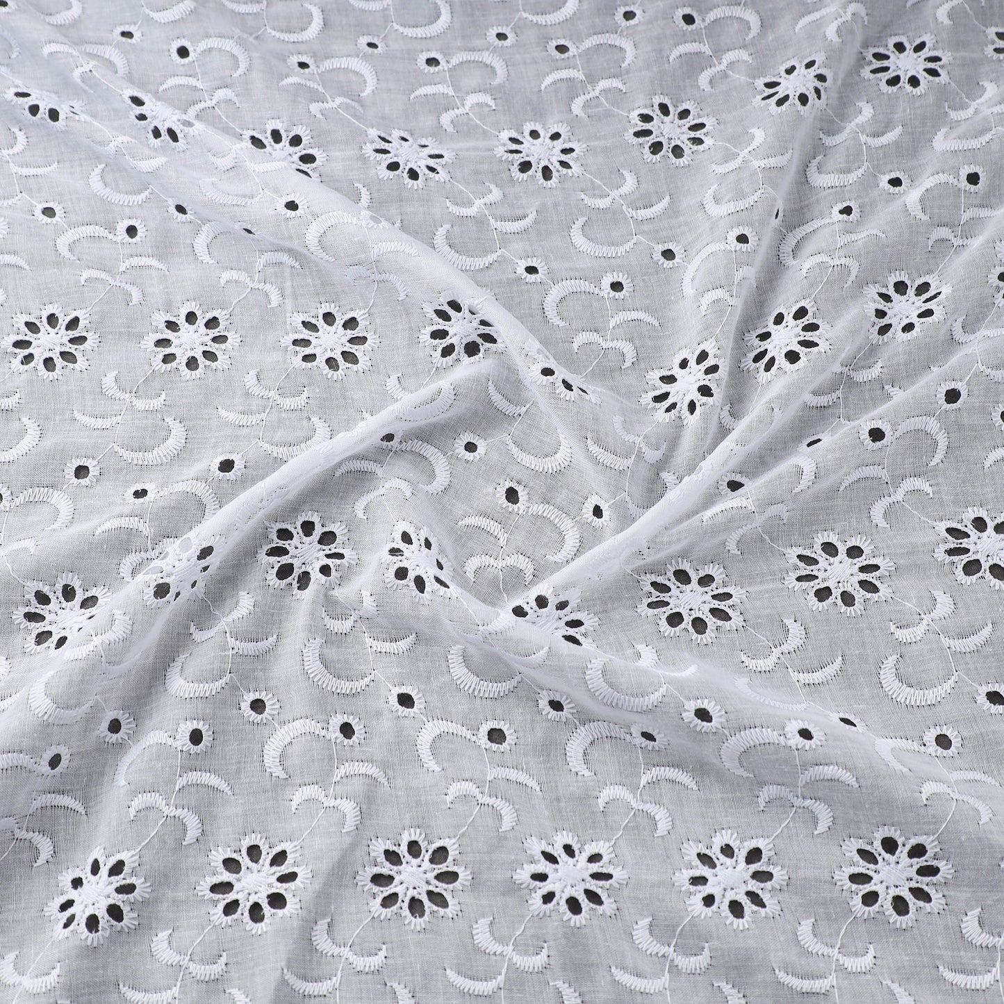 Floral embroidered natural dyed cotton hakoba fabric 11