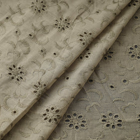 Floral embroidered natural dyed cotton hakoba fabric 13