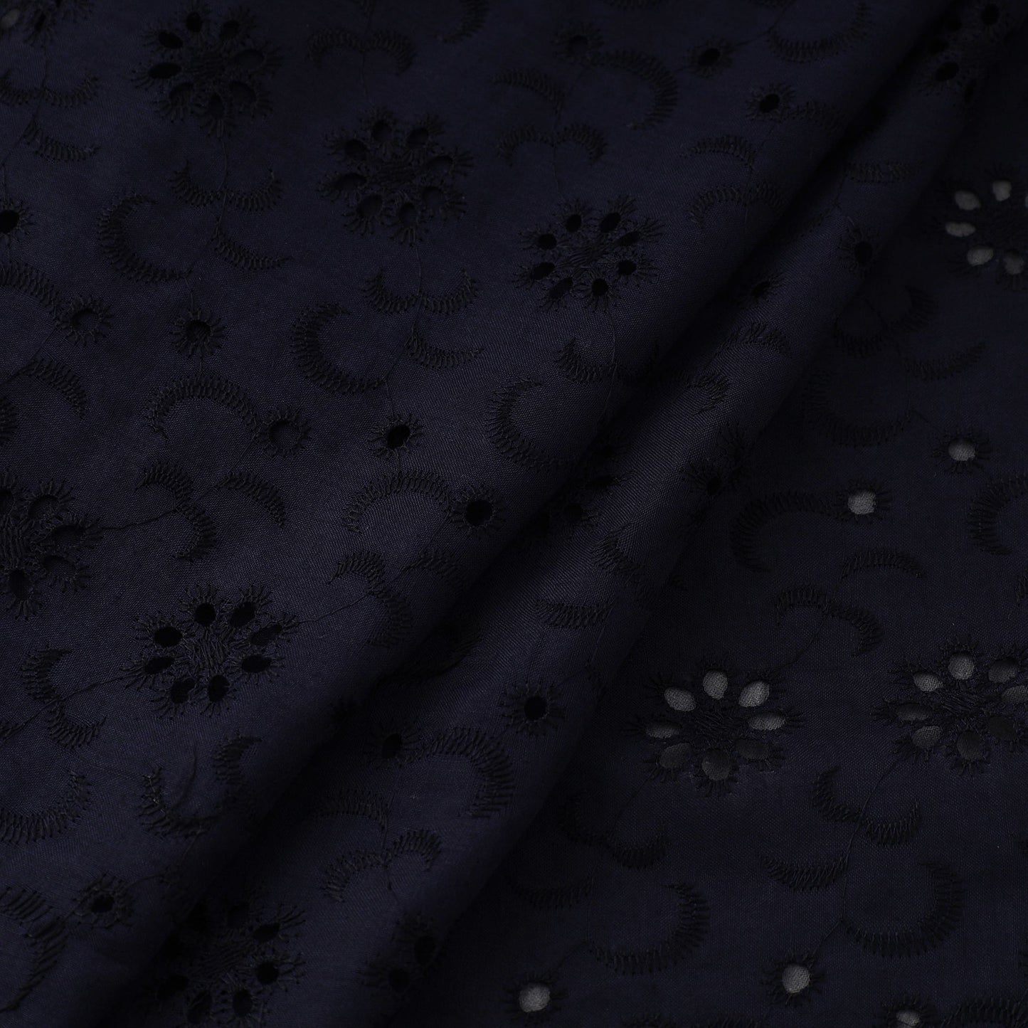 Floral embroidered natural dyed cotton hakoba fabric 14