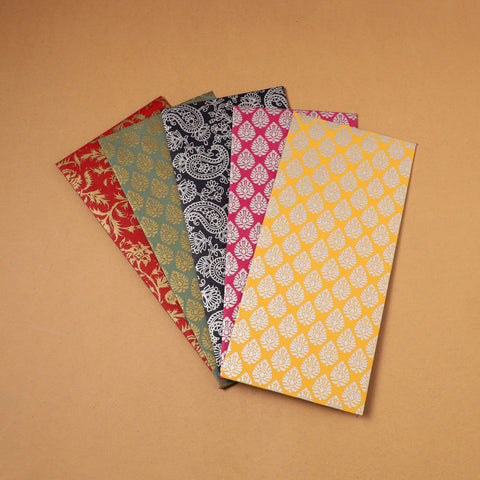 Assorted Set Floral Print Handcrafted Notecards & Envelopes