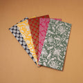 Assorted Set Floral Print Handcrafted Notecards & Envelopes