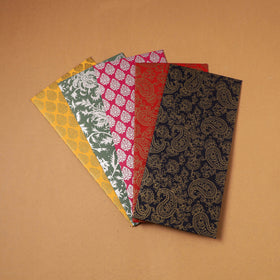 Assorted Set Floral Print Handcrafted Notecards & Envelopes