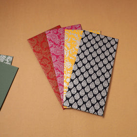 Assorted Set Floral Print Handcrafted Notecards & Envelopes