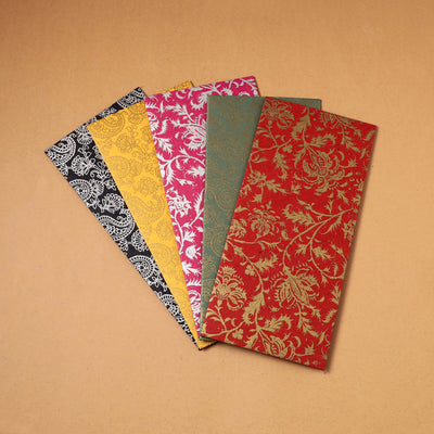 Assorted Set Floral Print Handcrafted Notecards & Envelopes