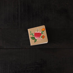 Floral handpainted handmade paper diaries (set of 3) 04