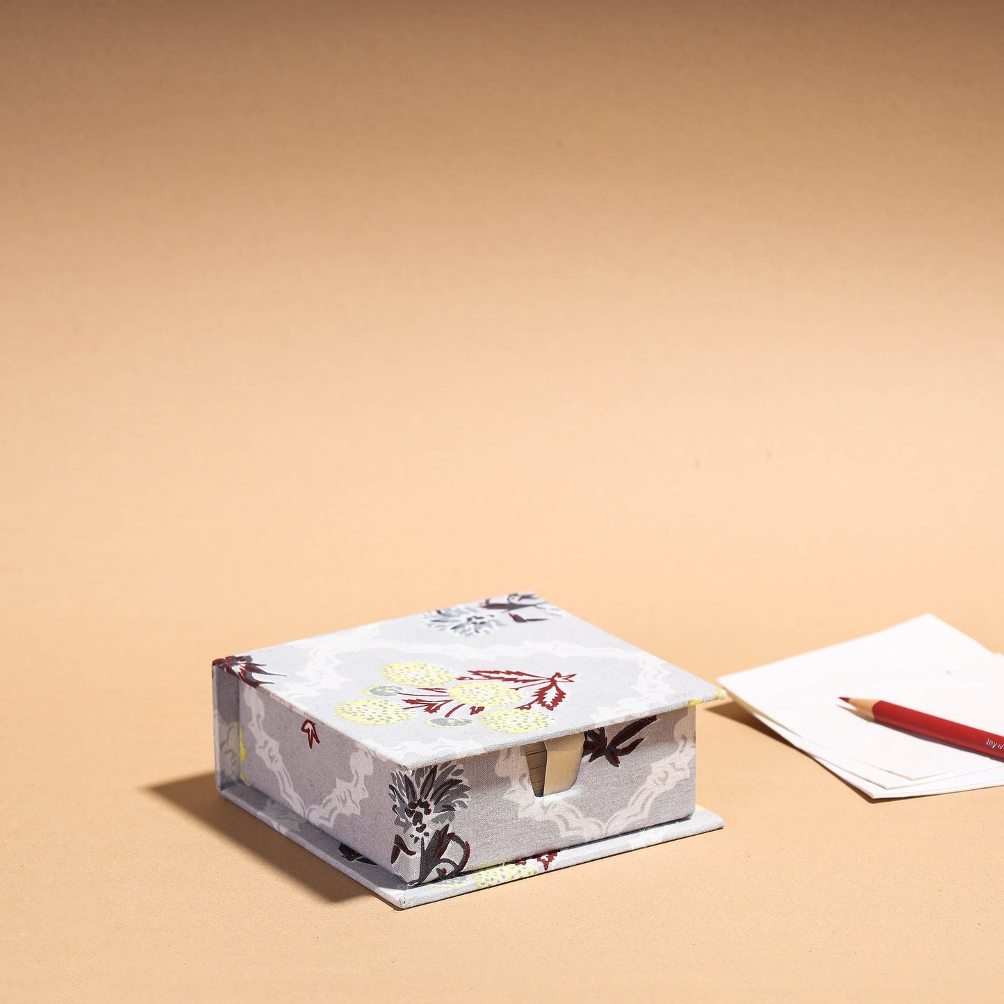  Floral Printed Handcrafted Card Holder with Slips 