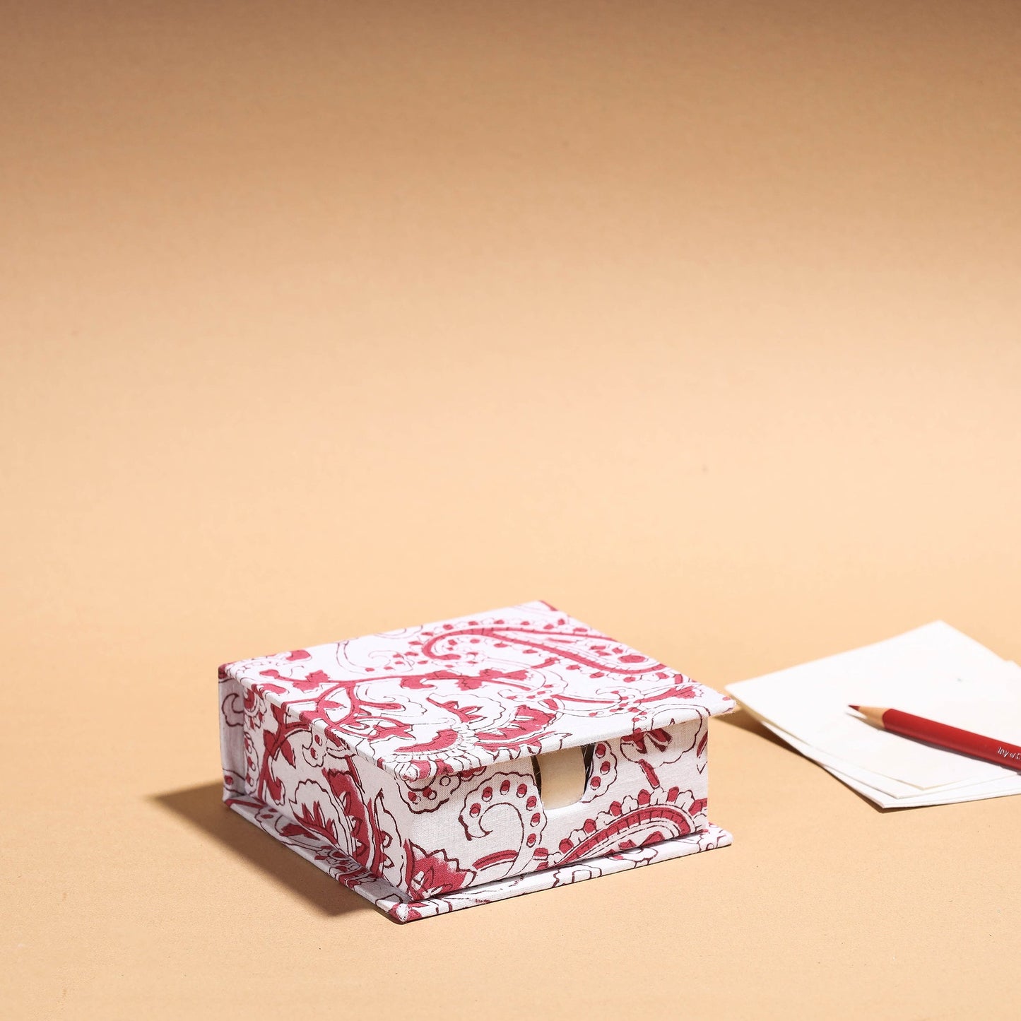  Floral Printed Handcrafted Card Holder with Slips 