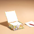  Floral Printed Handcrafted Card Holder with Slips 