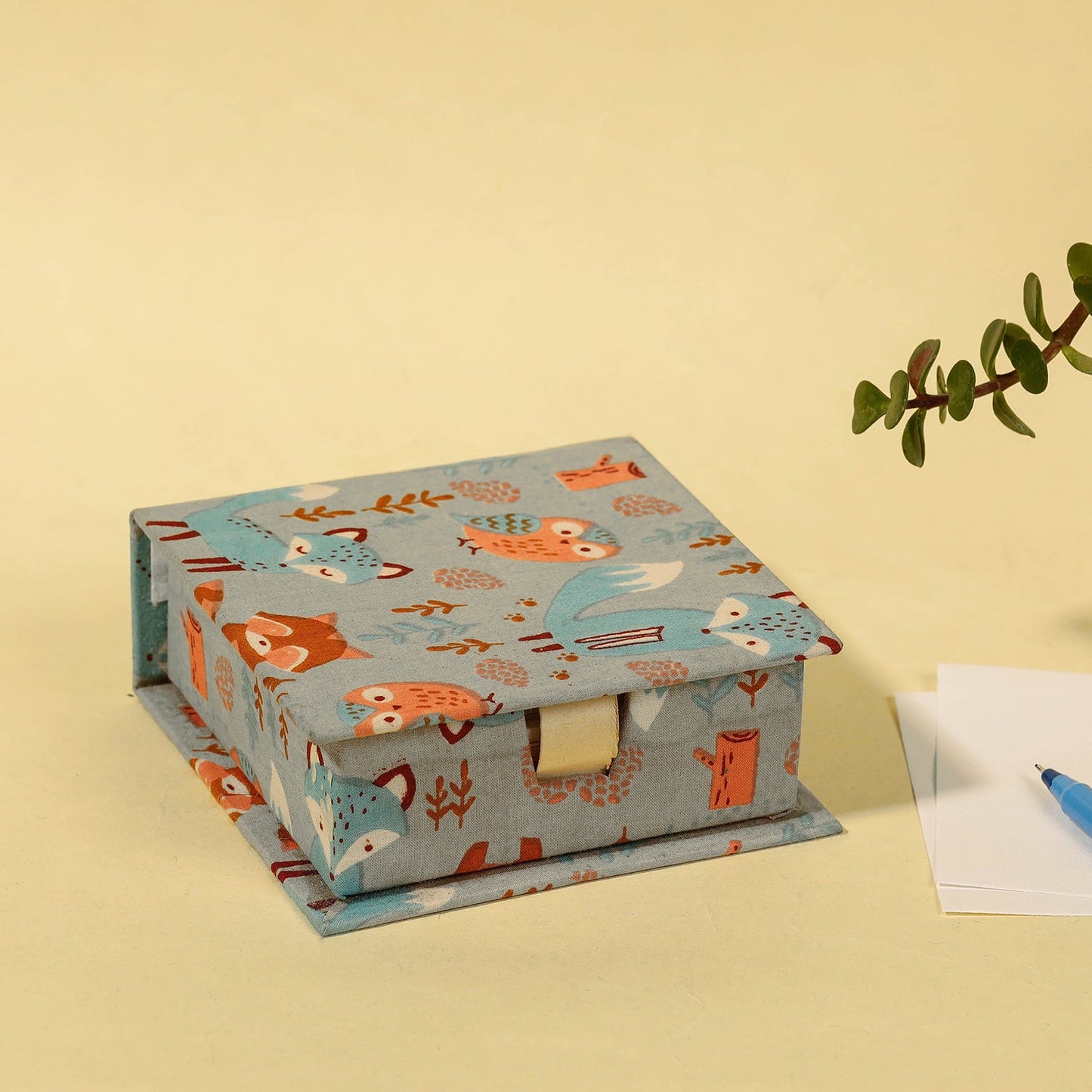  Floral Printed Handcrafted Card Holder with Slips 