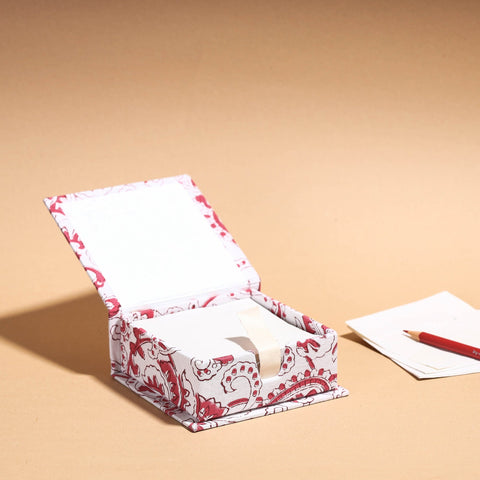  Floral Printed Handcrafted Card Holder with Slips 