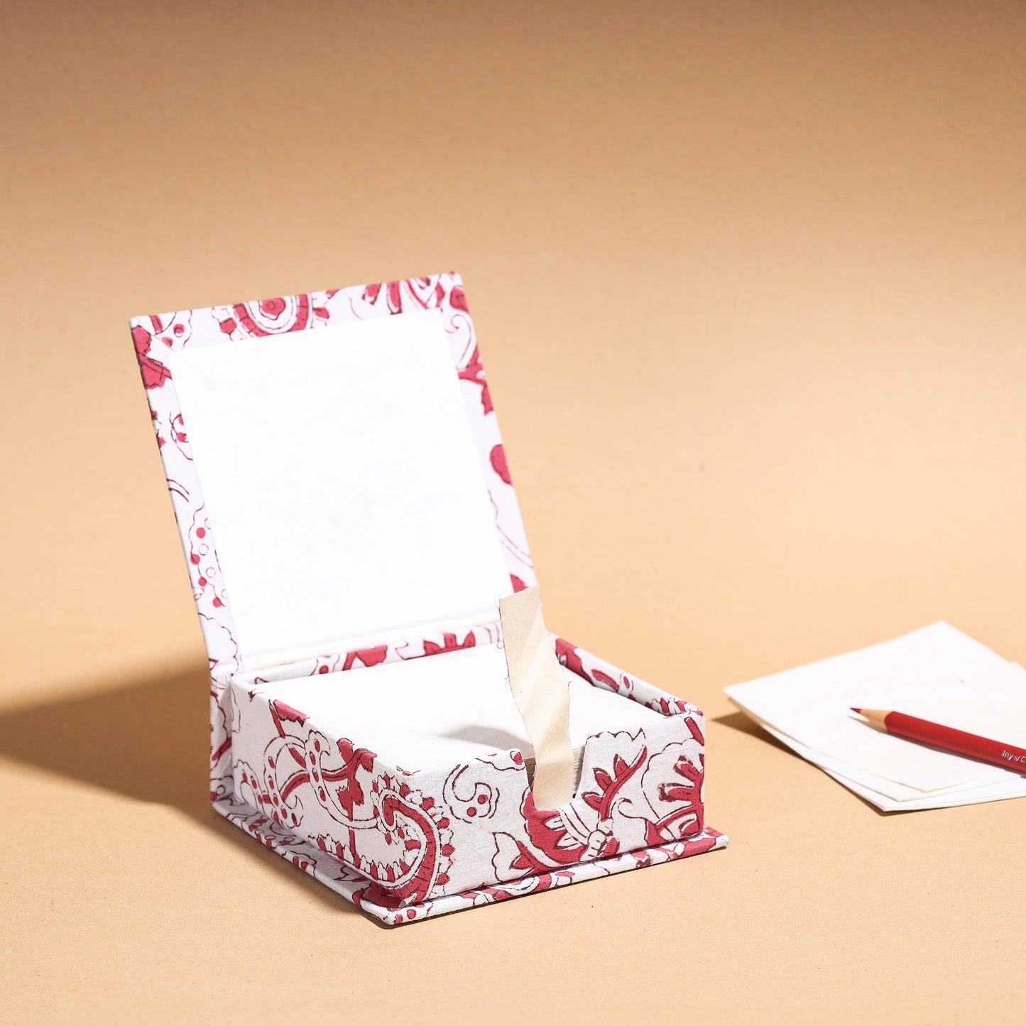  Floral Printed Handcrafted Card Holder with Slips 