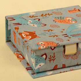  Floral Printed Handcrafted Card Holder with Slips 