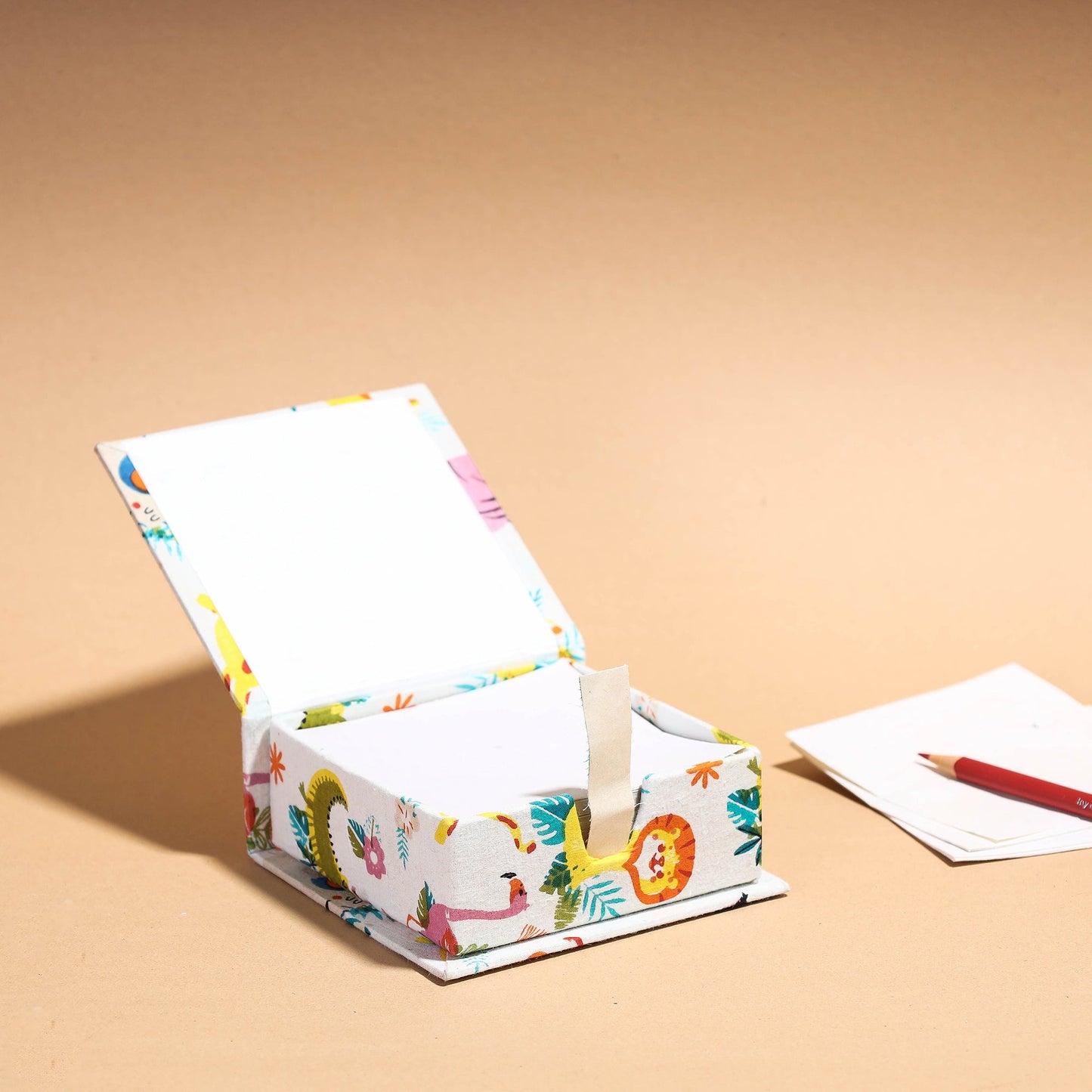  Floral Printed Handcrafted Card Holder with Slips 