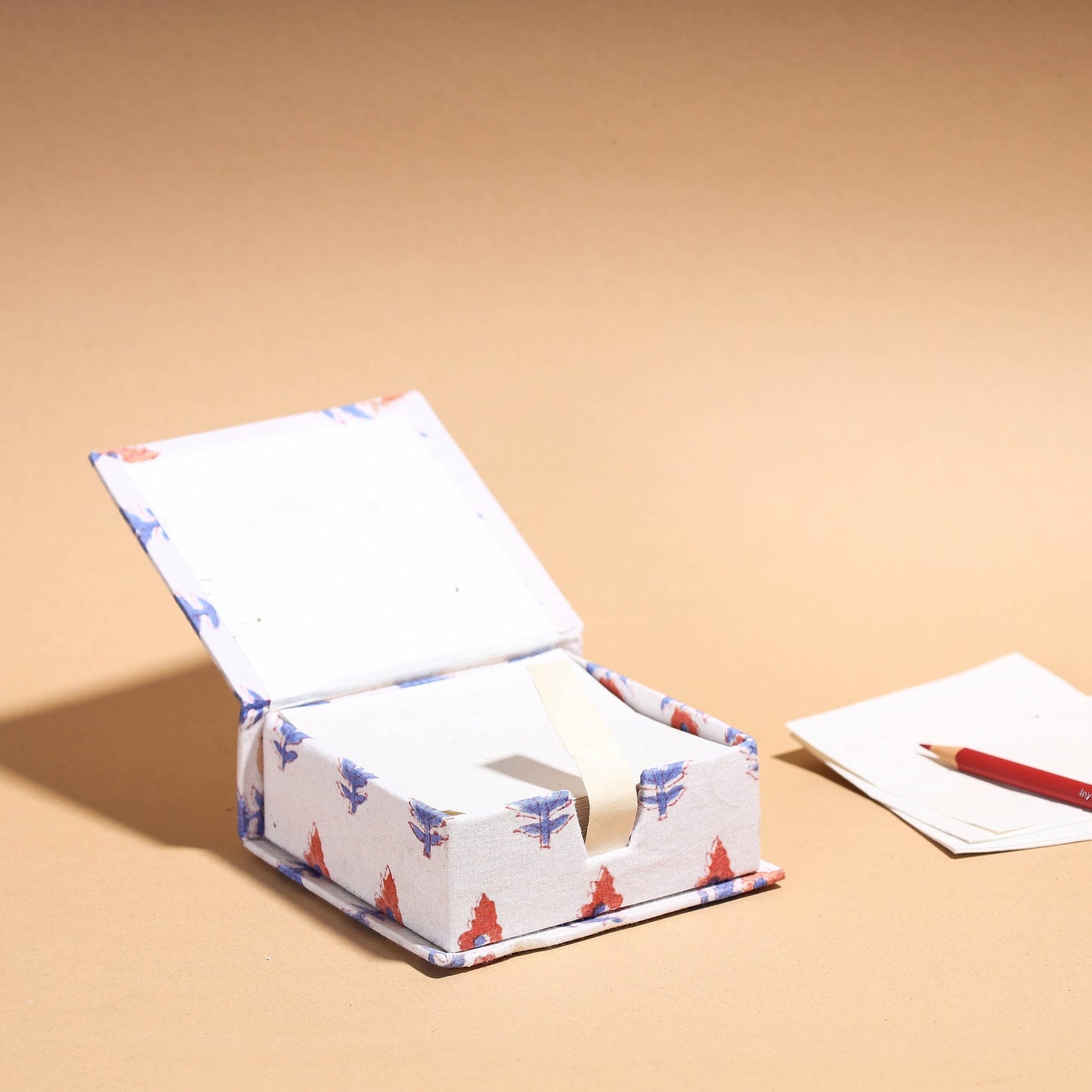  Floral Printed Handcrafted Card Holder with Slips 