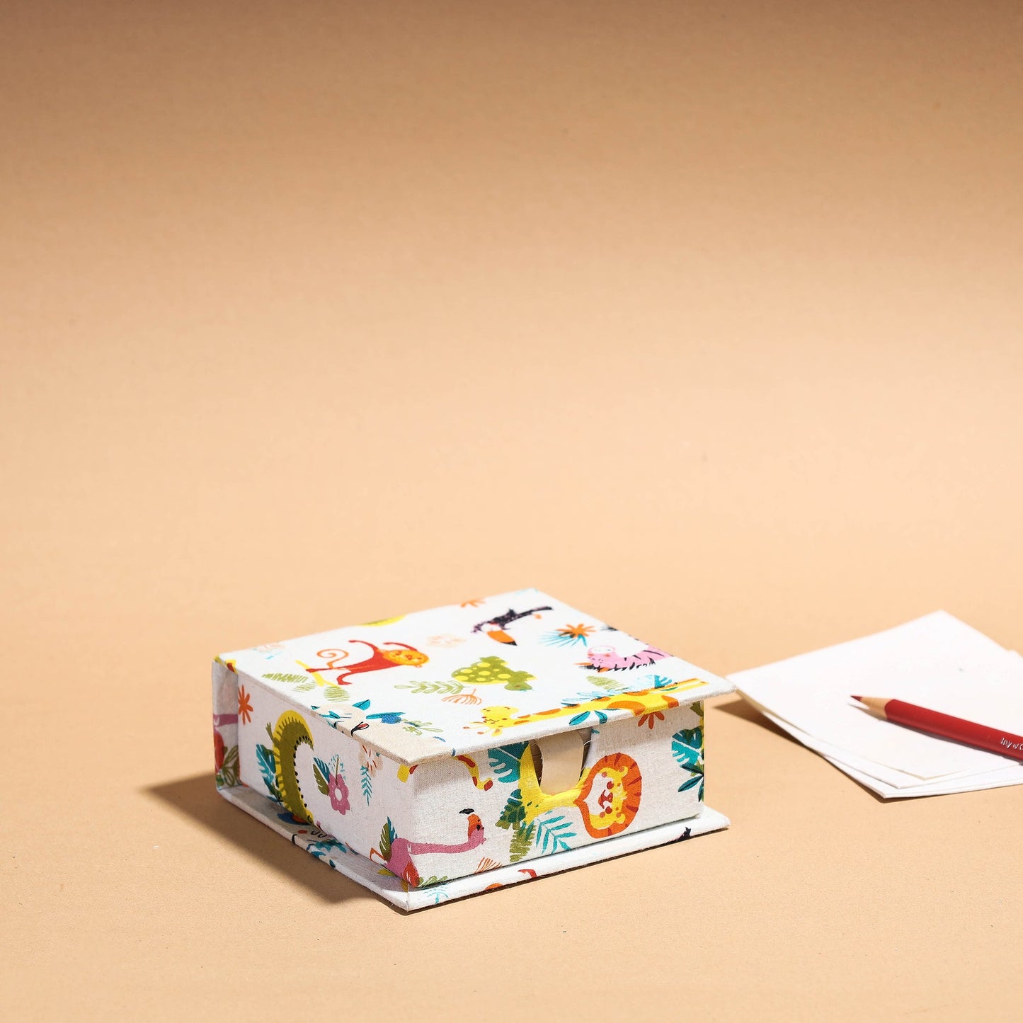  Floral Printed Handcrafted Card Holder with Slips 