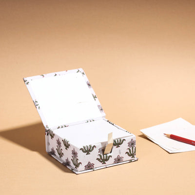  Floral Printed Handcrafted Card Holder with Slips 