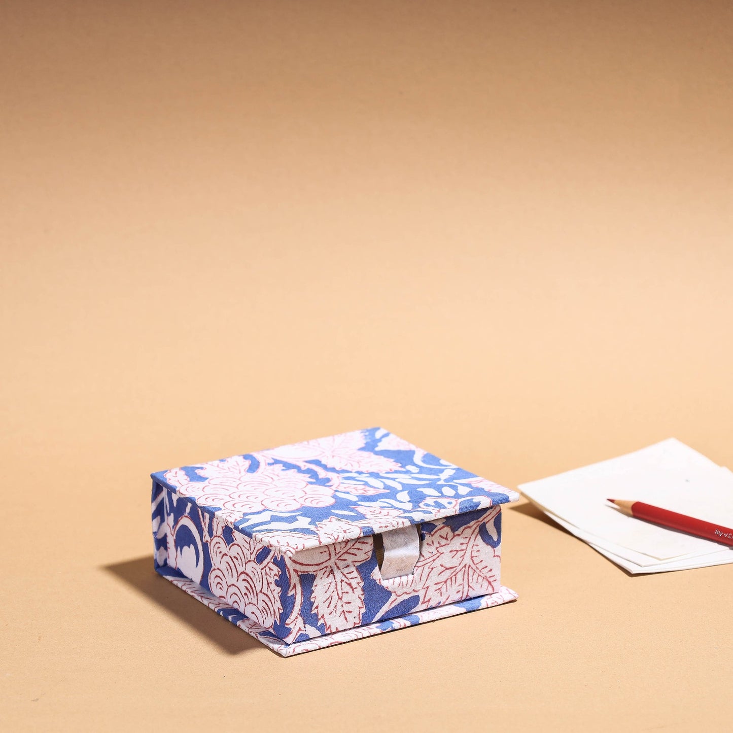  Floral Printed Handcrafted Card Holder with Slips 