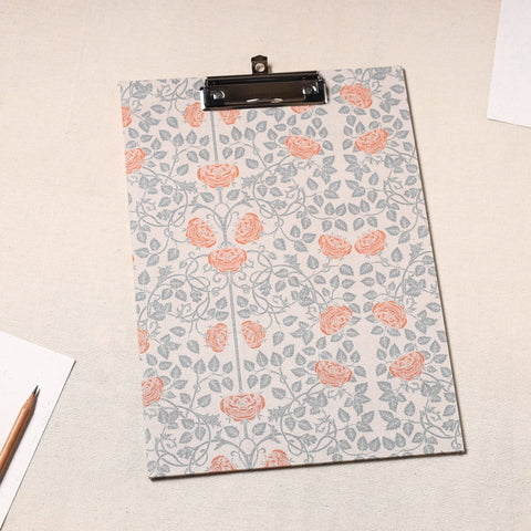  Floral Printed Handcrafted Clipboard 