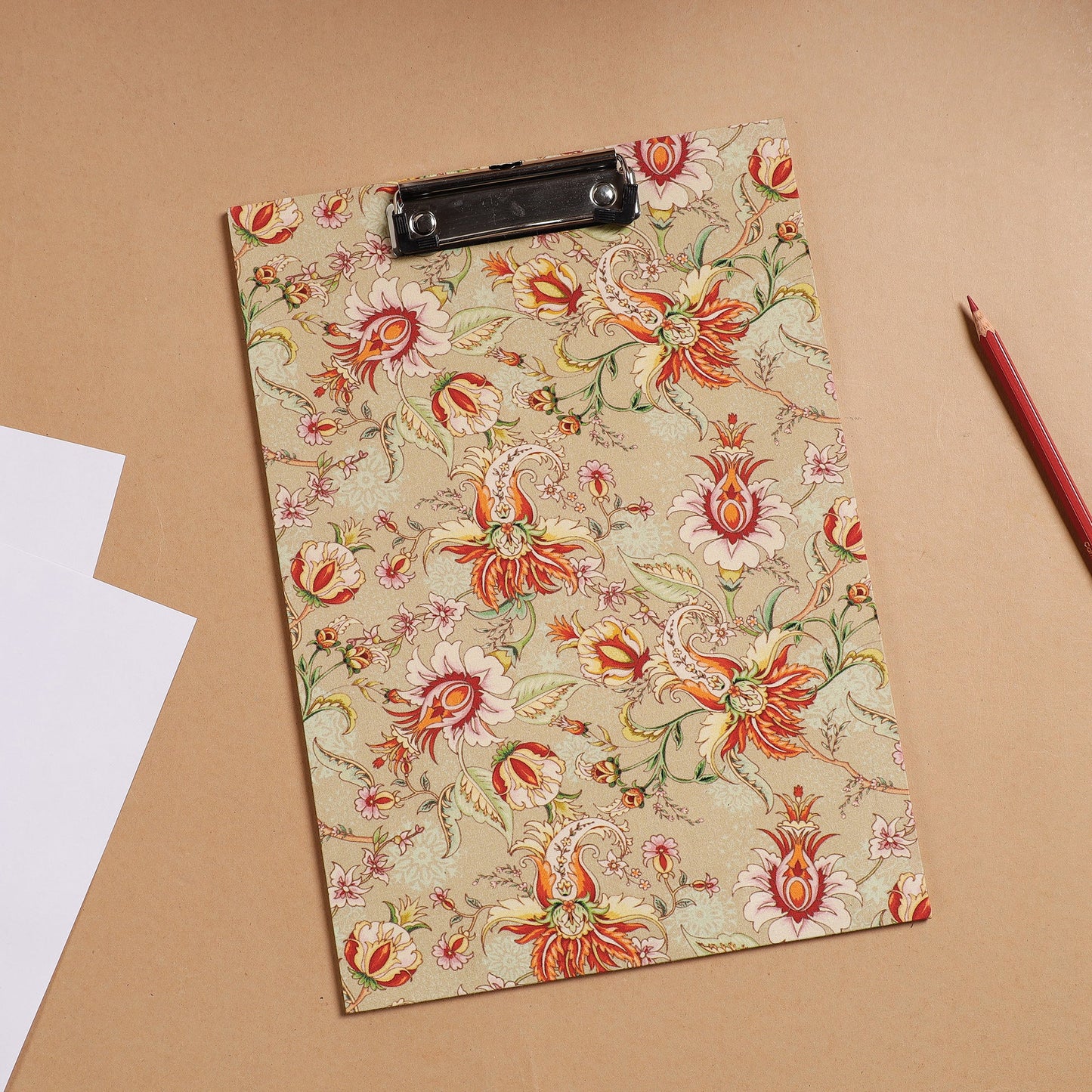  Floral Printed Handcrafted Clipboard 