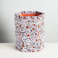  Floral Printed Handcrafted Collapsible Waste Paper Bin 