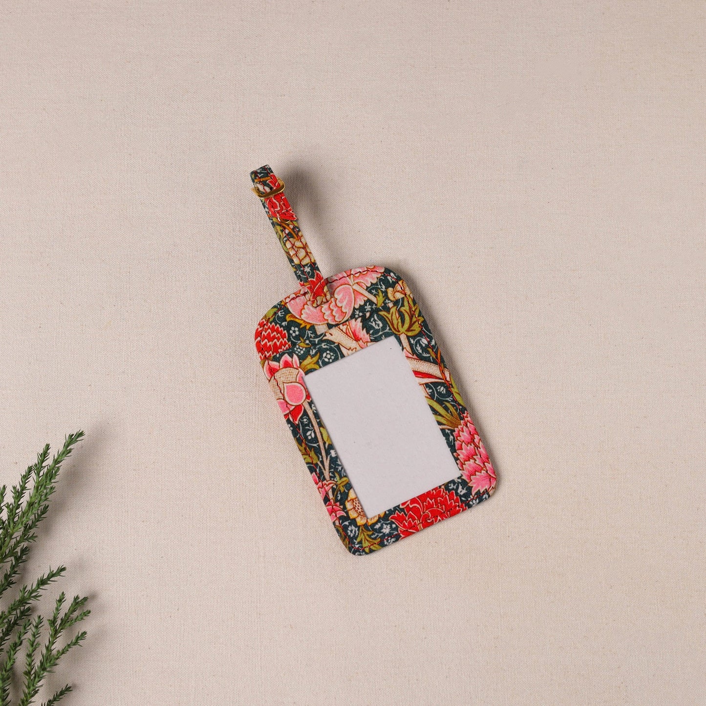 Buy Floral Printed Handcrafted Luggage Tag 