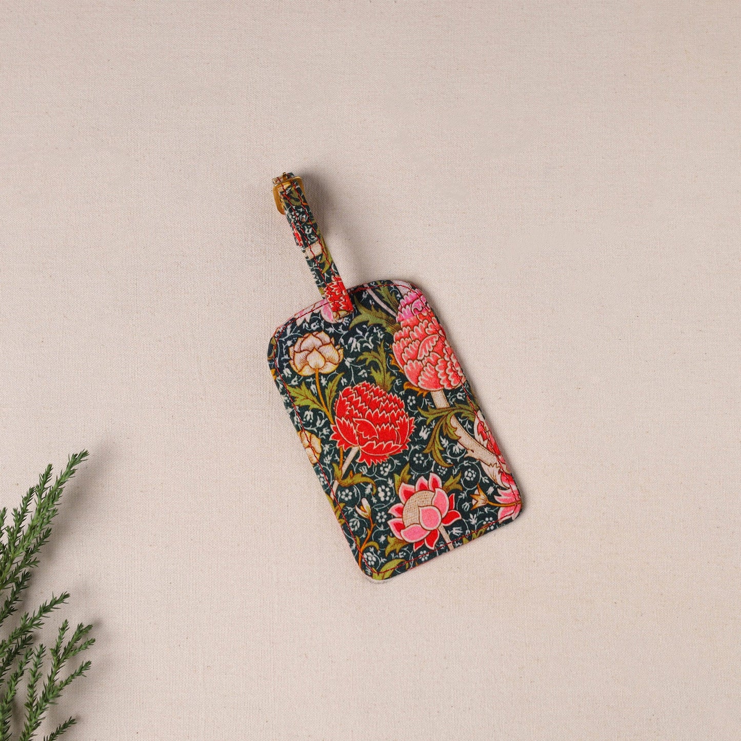 Buy Floral Printed Handcrafted Luggage Tag 