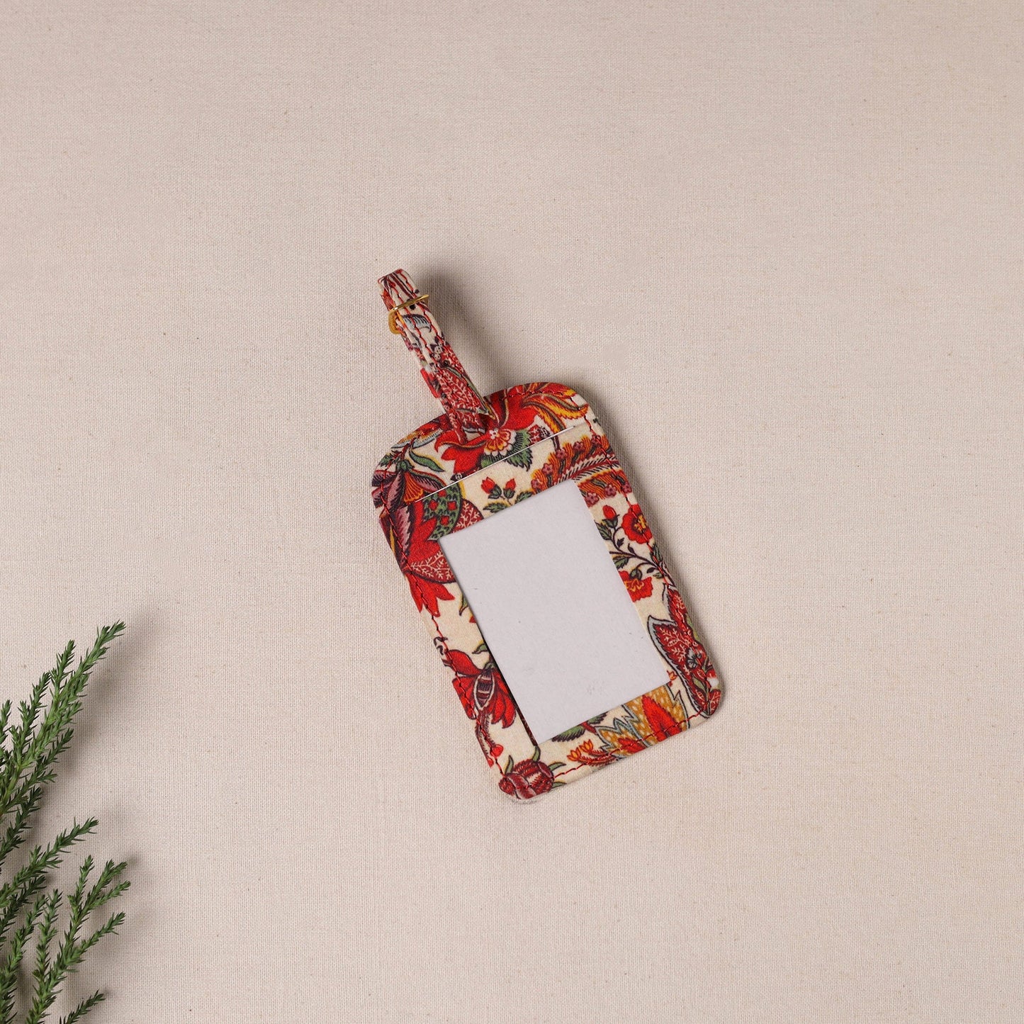Buy Floral Printed Handcrafted Luggage Tag 