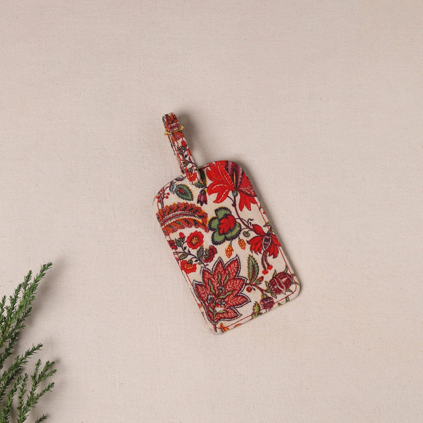 Buy Floral Printed Handcrafted Luggage Tag 