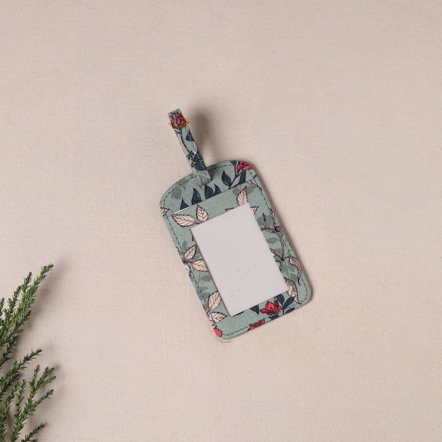 Buy Floral Printed Handcrafted Luggage Tag 