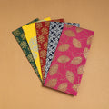  Floral Printed Handcrafted Notecards with Envelopes (Assorted Set of 5) 