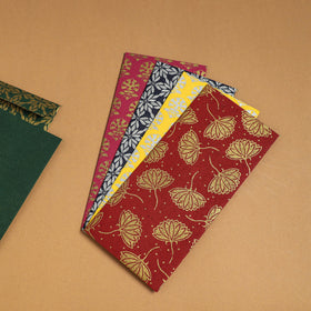  Floral Printed Handcrafted Notecards with Envelopes (Assorted Set of 5) 