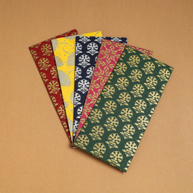  Floral Printed Handcrafted Notecards with Envelopes (Assorted Set of 5) 