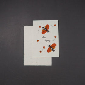 Flower Art Handmade Paper Greeting Card 