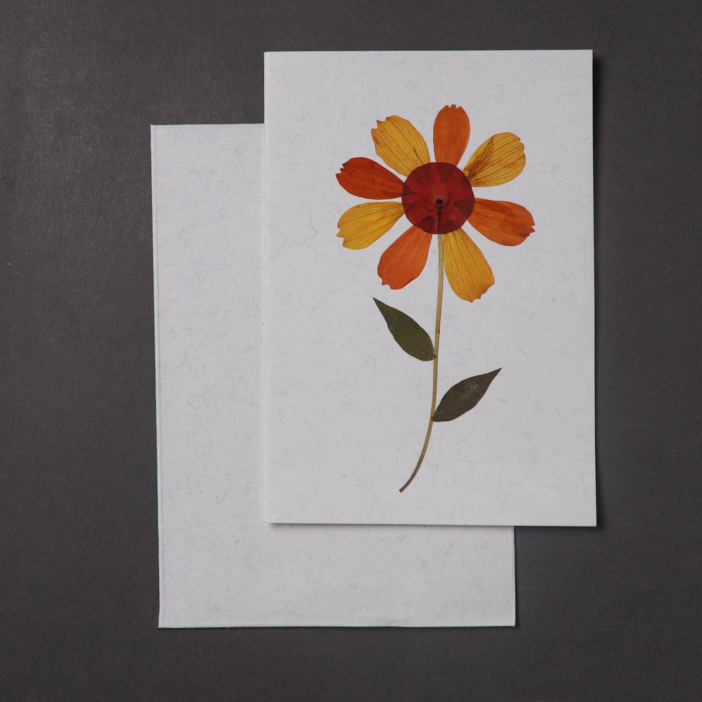 Flower Art Handmade Paper Greeting Card 