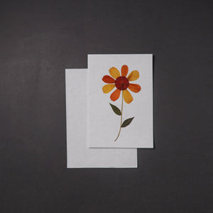 Flower Art Handmade Paper Greeting Card 