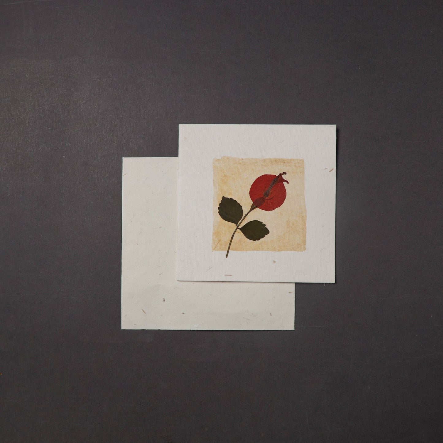 Flower Art Handmade Paper Greeting Card 