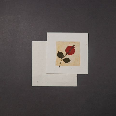 Flower Art Handmade Paper Greeting Card 
