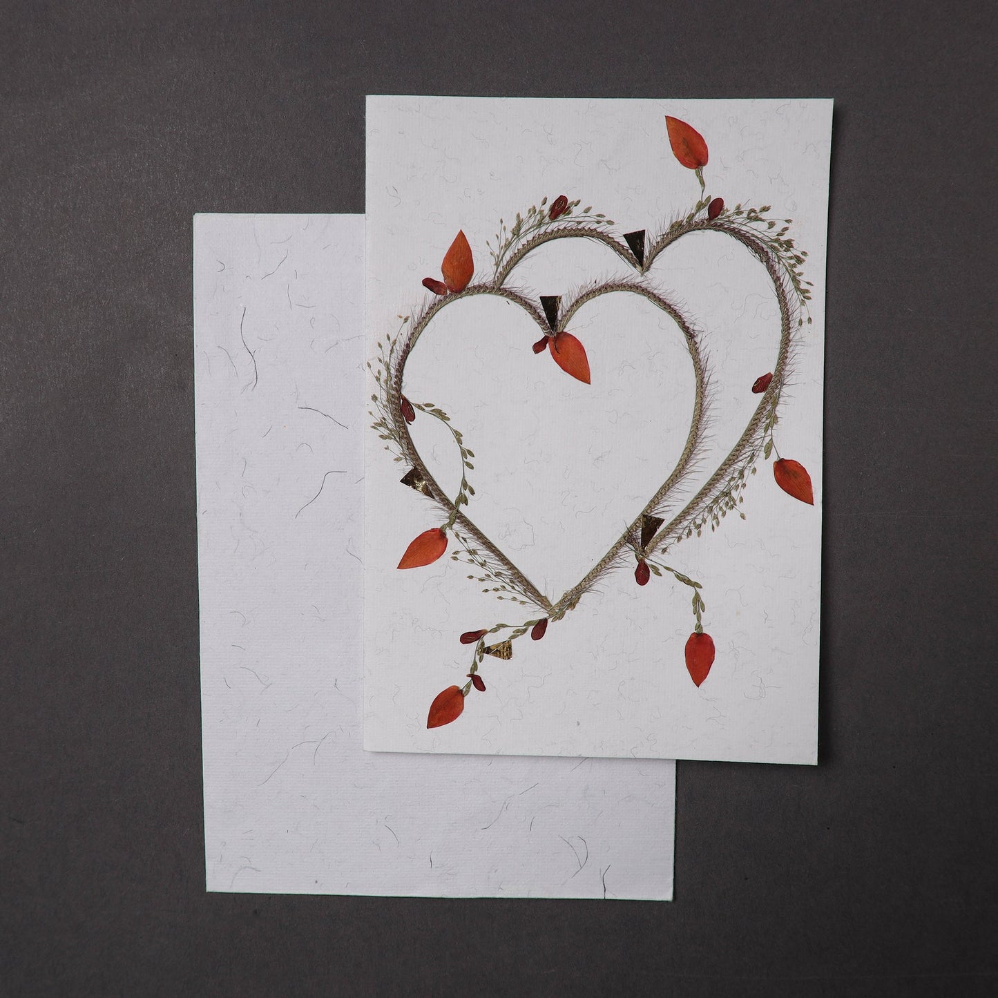 Flower Art Handmade Paper Greeting Card 