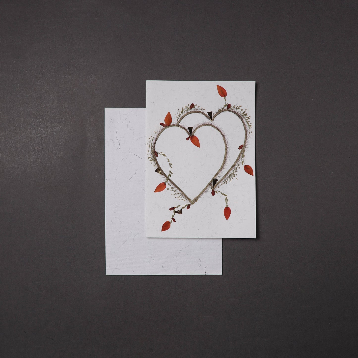 Flower Art Handmade Paper Greeting Card 