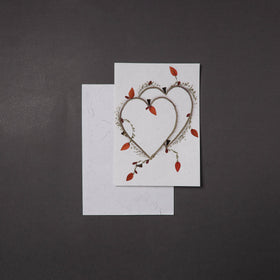 Flower Art Handmade Paper Greeting Card 