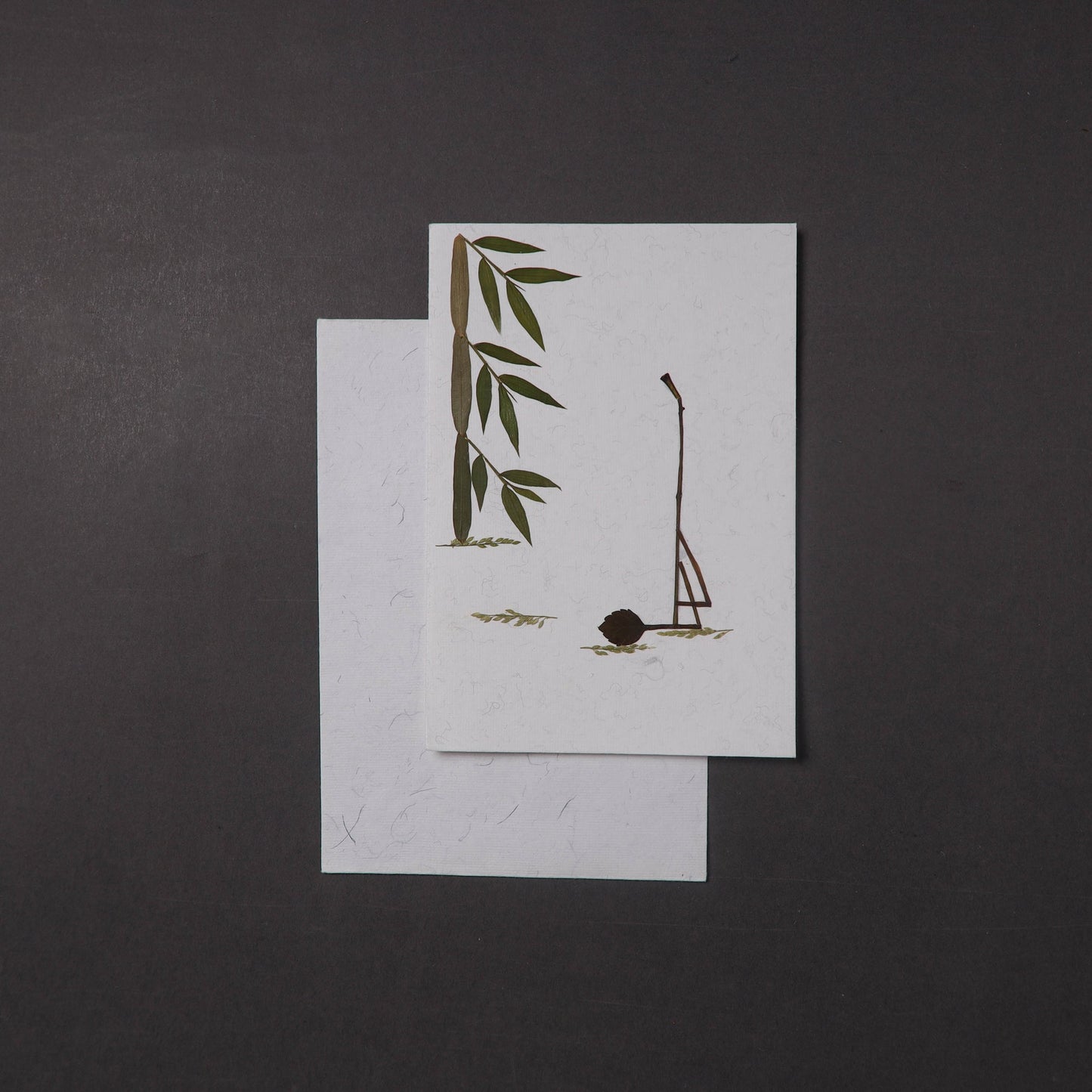 Flower Art Handmade Paper Greeting Card 