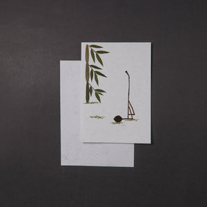 Flower Art Handmade Paper Greeting Card 
